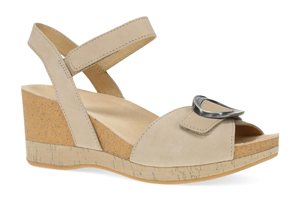 Dansko Stella: Sand Milled Nubuck Sandal