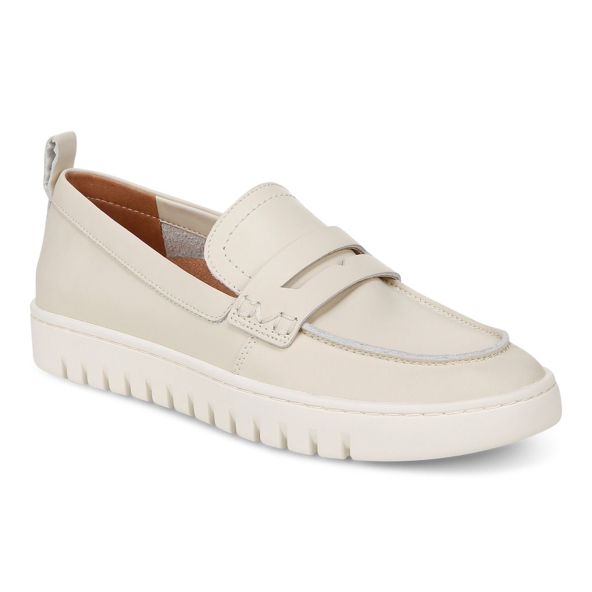 Vionic Uptown Loafer: Cream Leather