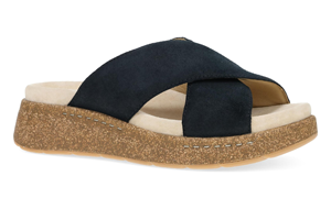 Dansko Bridget: Black Burnished Suede Sandal